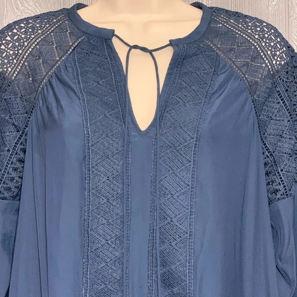 Ramy Brook Navy Winnie Blouse Top XS NWT $365 - Picture 3 of 6